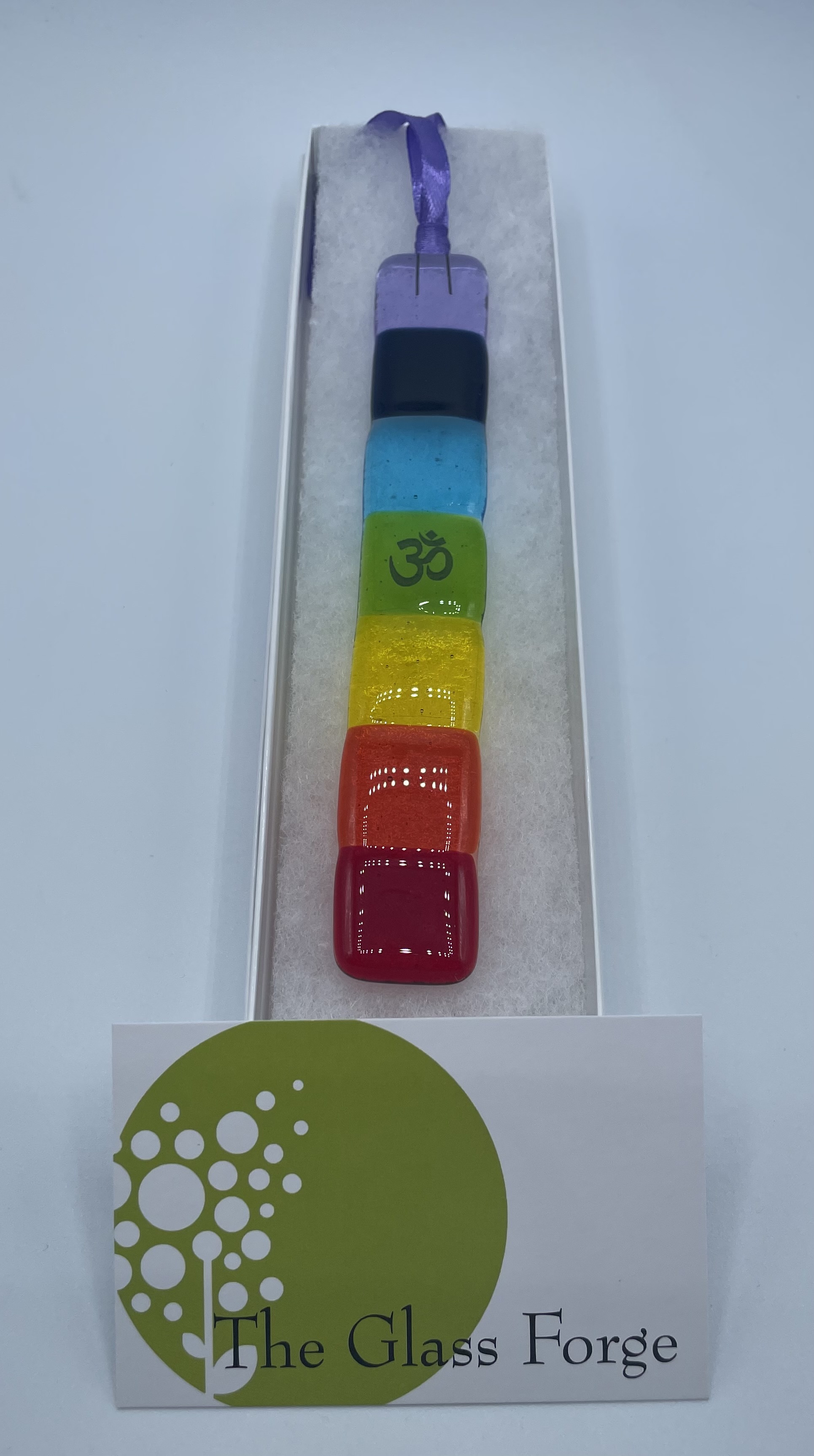 Fused Glass Chakra Suncatcher